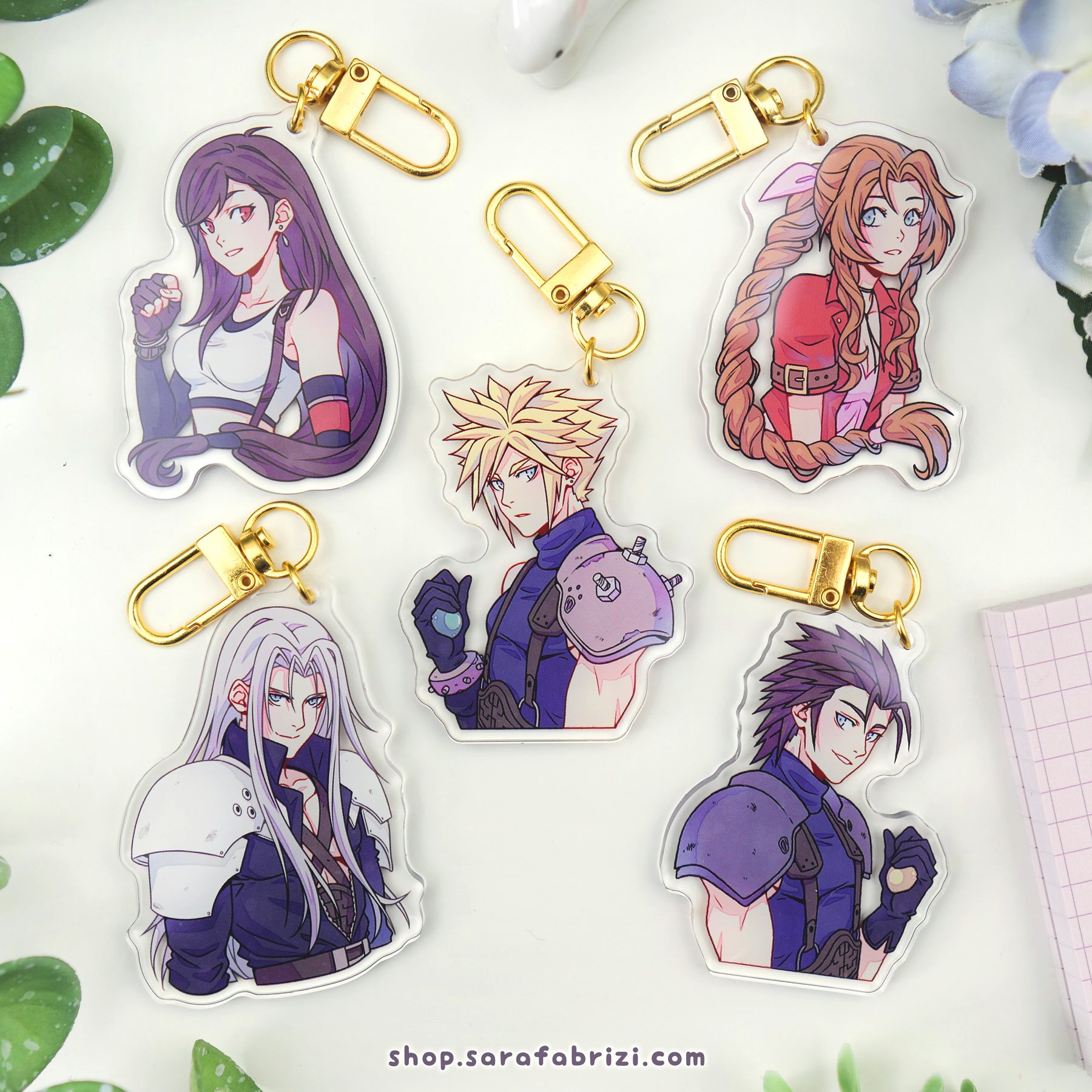 Final Fantasy VII Remake | Acrylic Keycharms