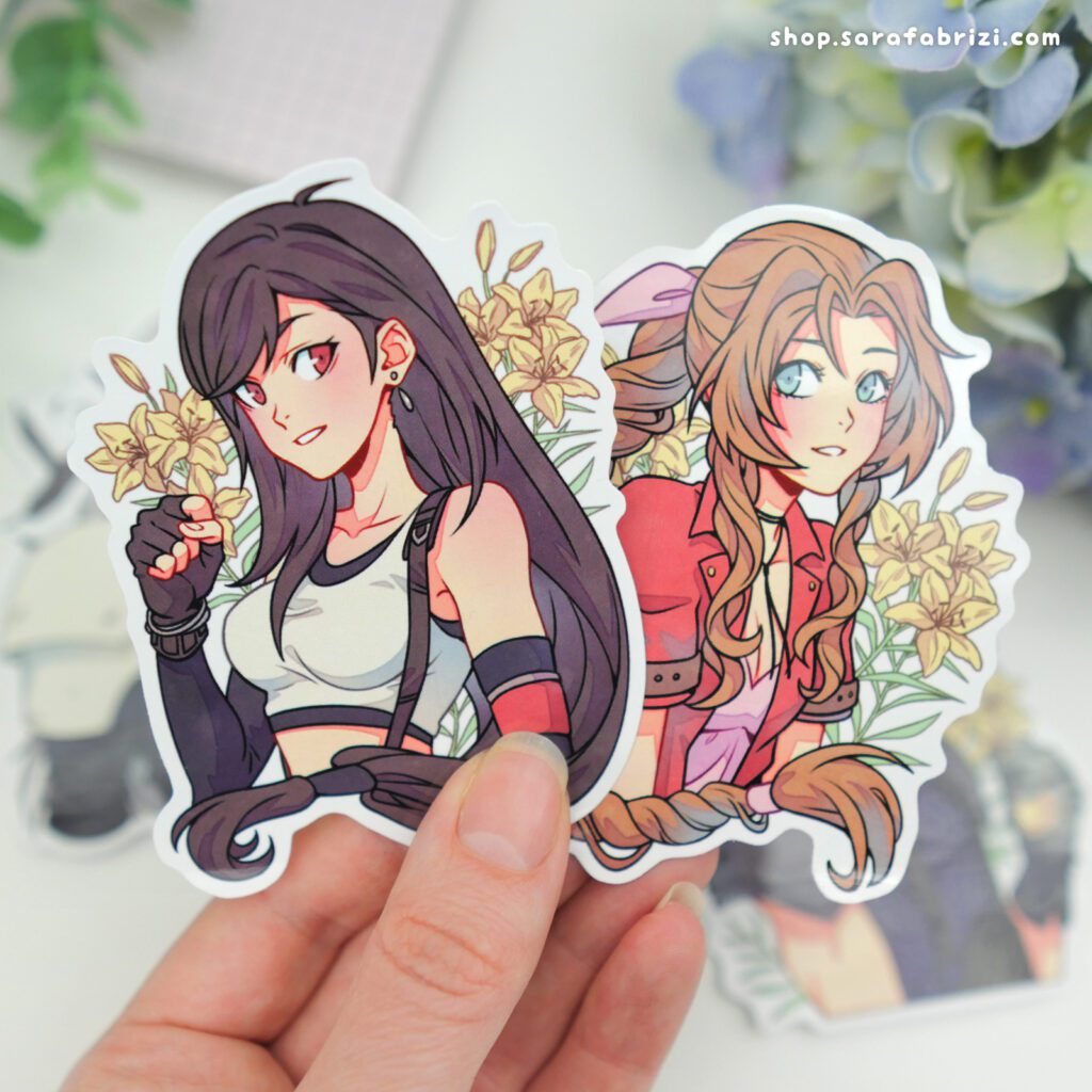 Final Fantasy VII Remake | Sticker Set - Sara Fabrizi Art Shop