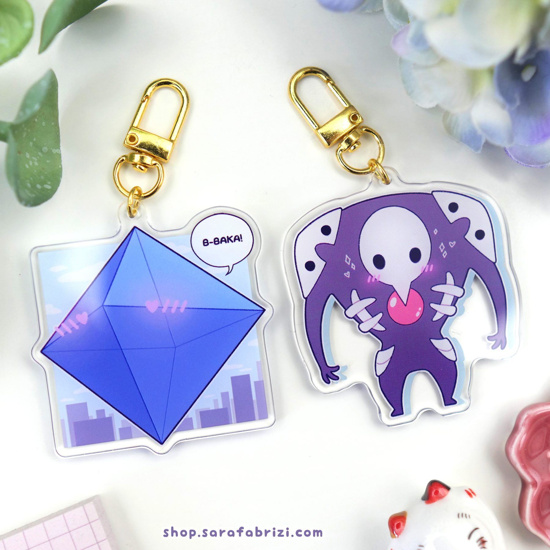 NGE | Ramiex and Sachiel Acrylic Keycharms - Image 2