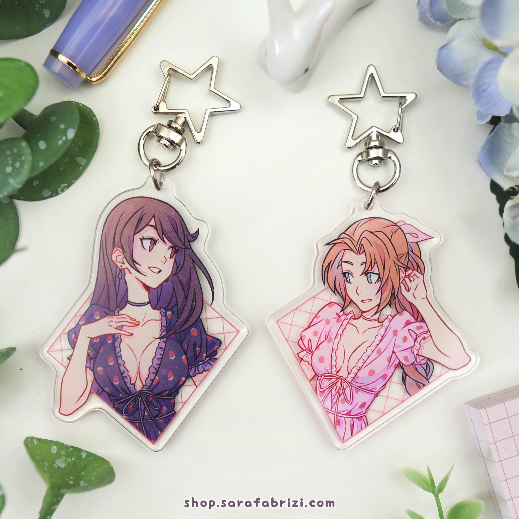 FF7R | Tifa & Aerith Keycharms