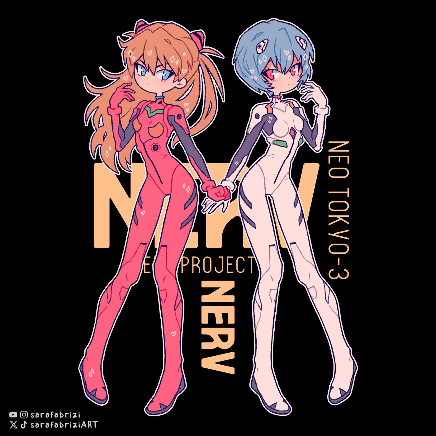 Evangelion | Asuka & Rei Tote Bag - Image 2