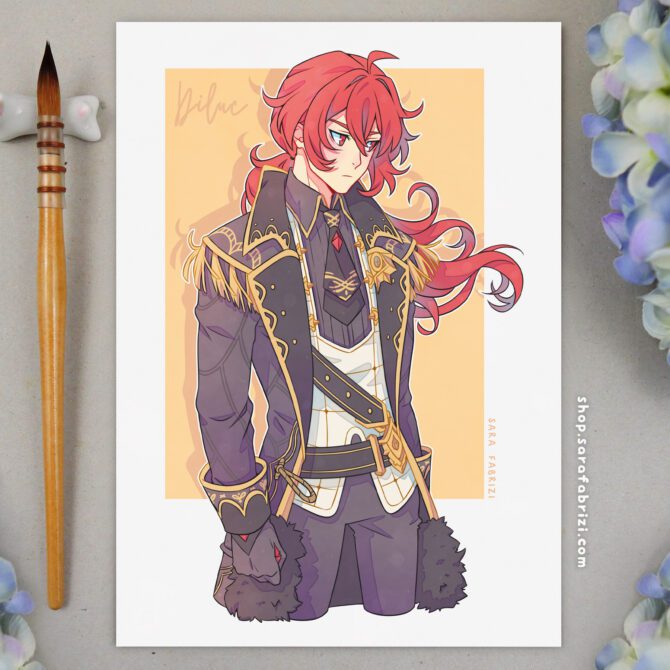 Genshin Impact | DILUC High-quality Print