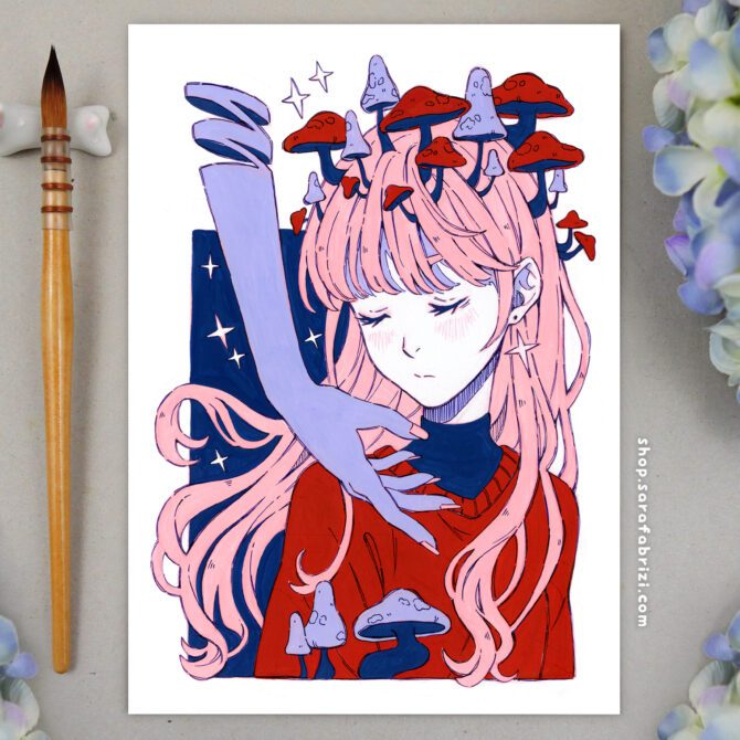 Mushrooms | High-quality Print