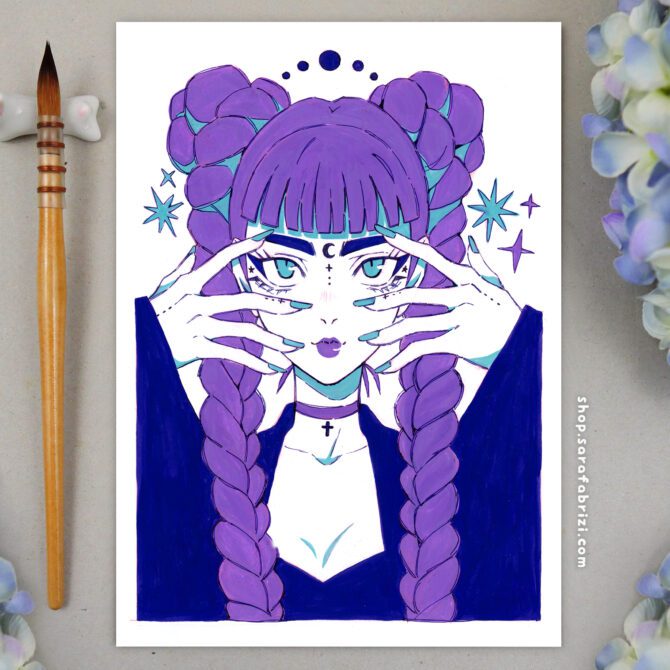 Purple Witch | High-quality Print