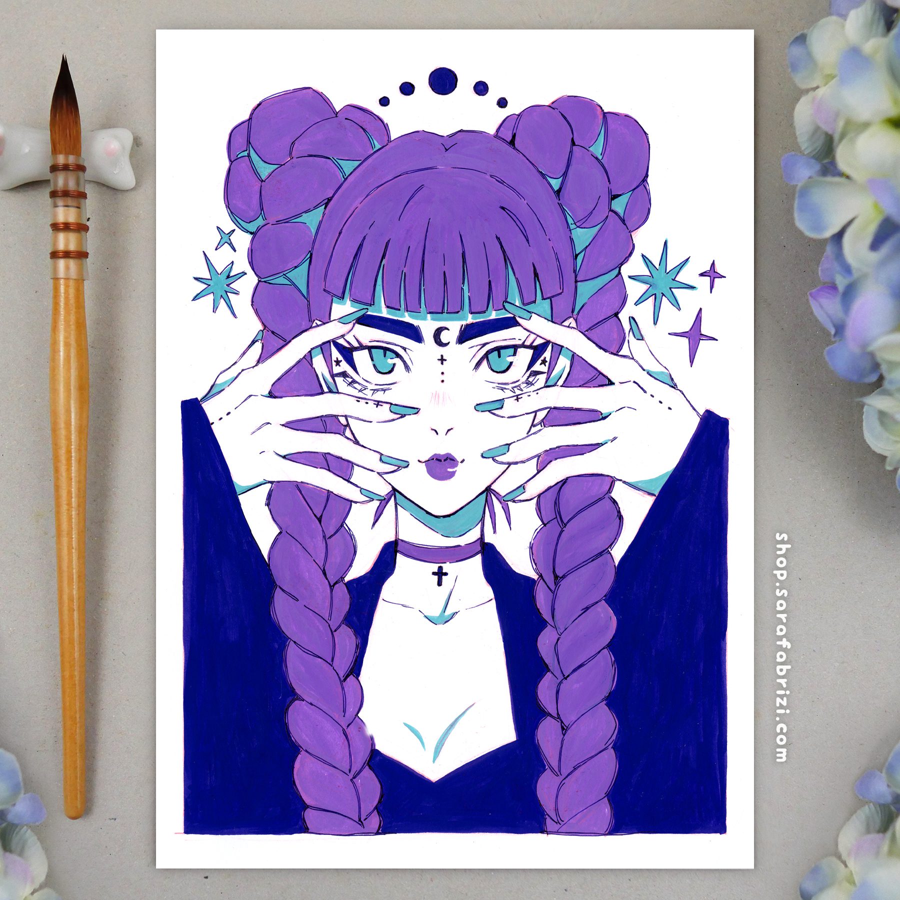 Purple Witch | High-quality Print