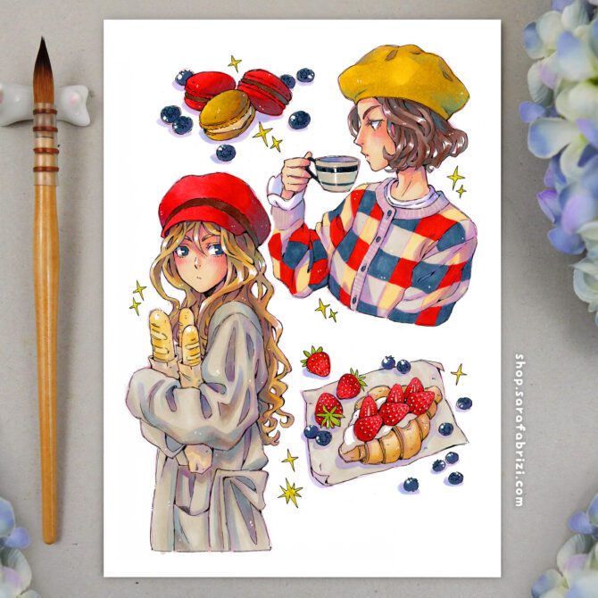 French Girls | High-quality Print