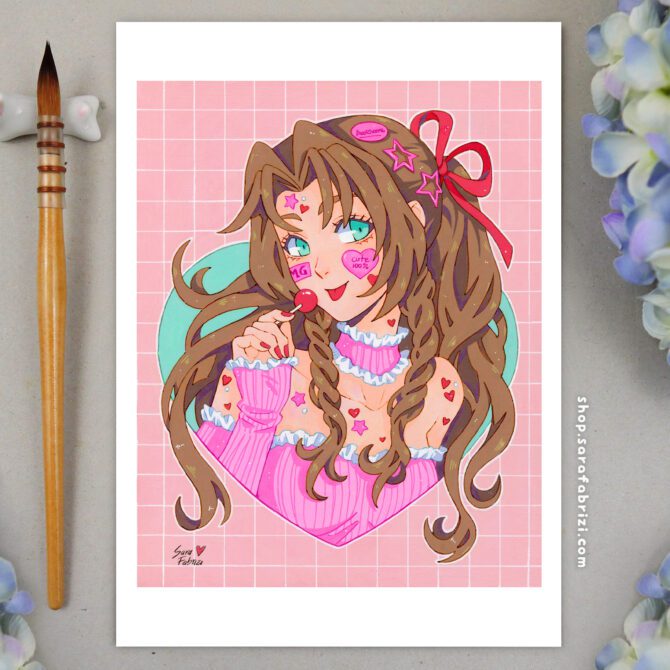 FF7R | Y2K Aerith High-quality Print