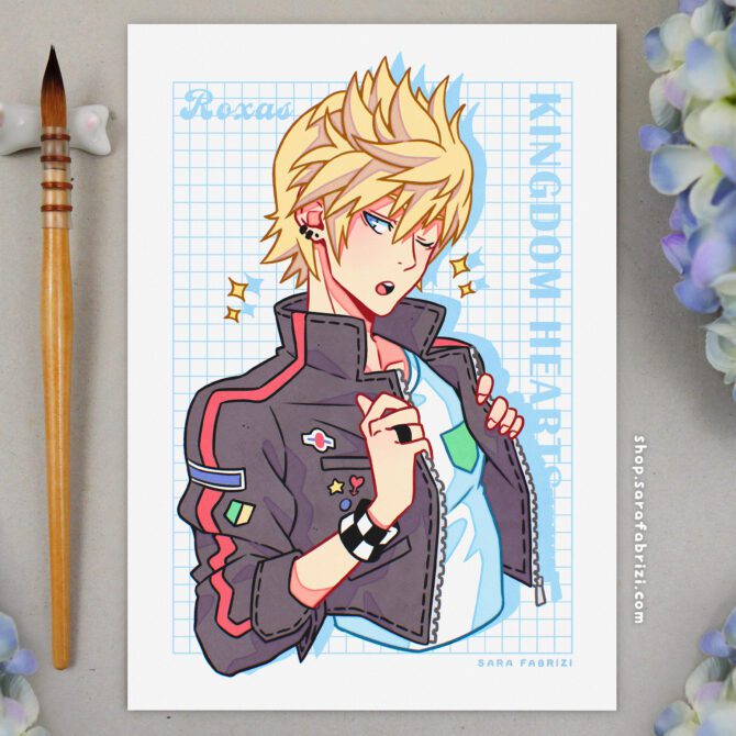 Kingdom Hearts | Roxas High-quality Print