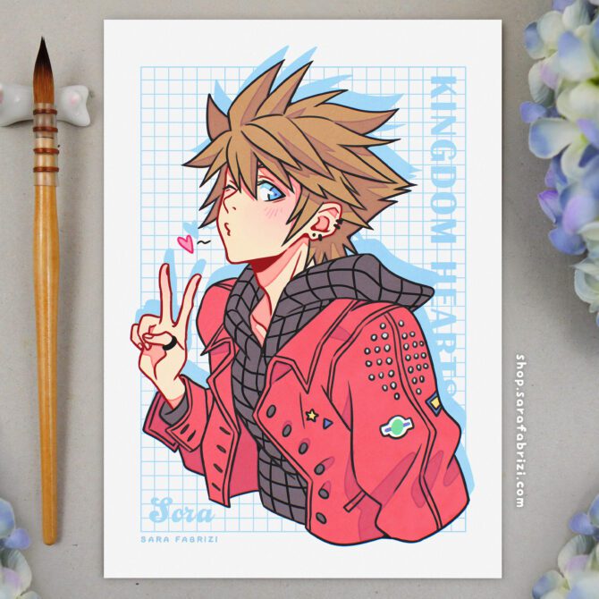 Kingdom Hearts | Sora High-quality Print