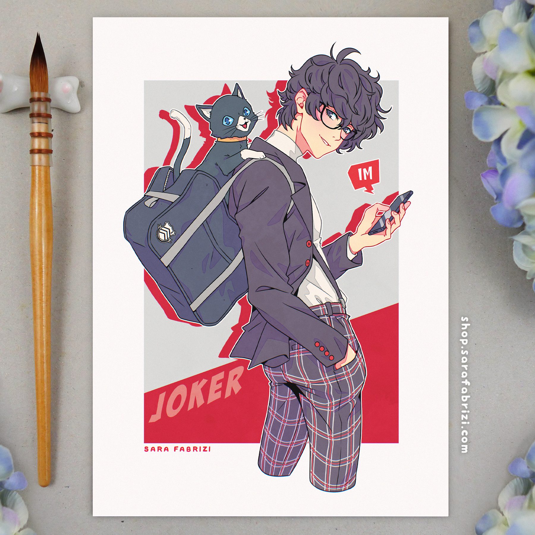 Persona 5 | Ren & Morgana High-quality Print