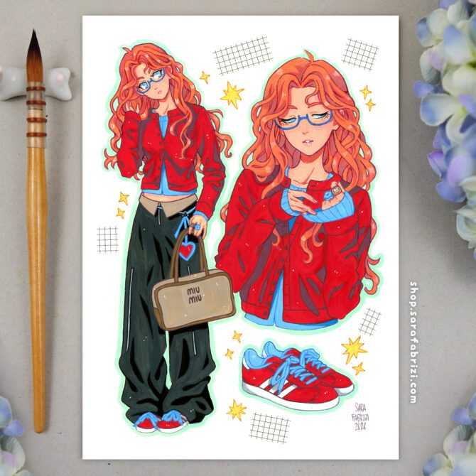Stylish Girl | High-quality Print