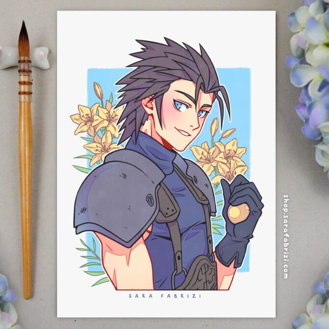 FF7R | Zack High-quality Print