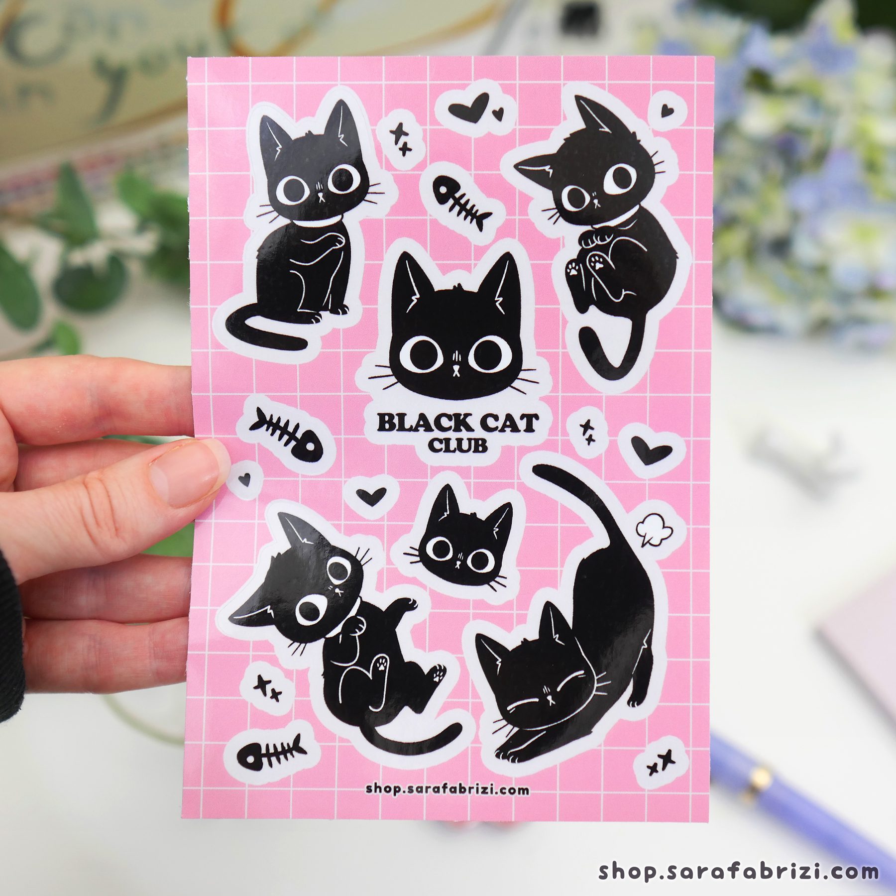 Black Cat Club | Sticker Sheet